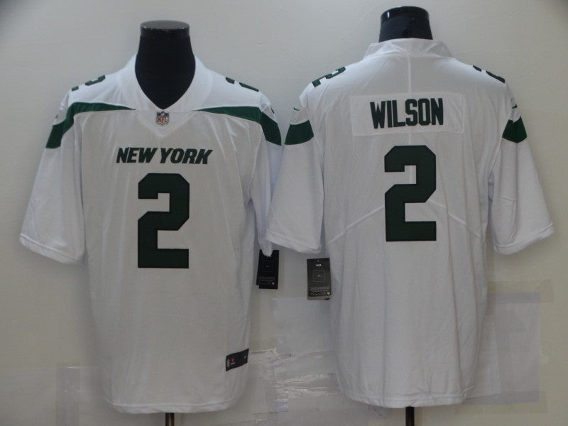 Men's New York Jets Zach Wilson White Game Jersey