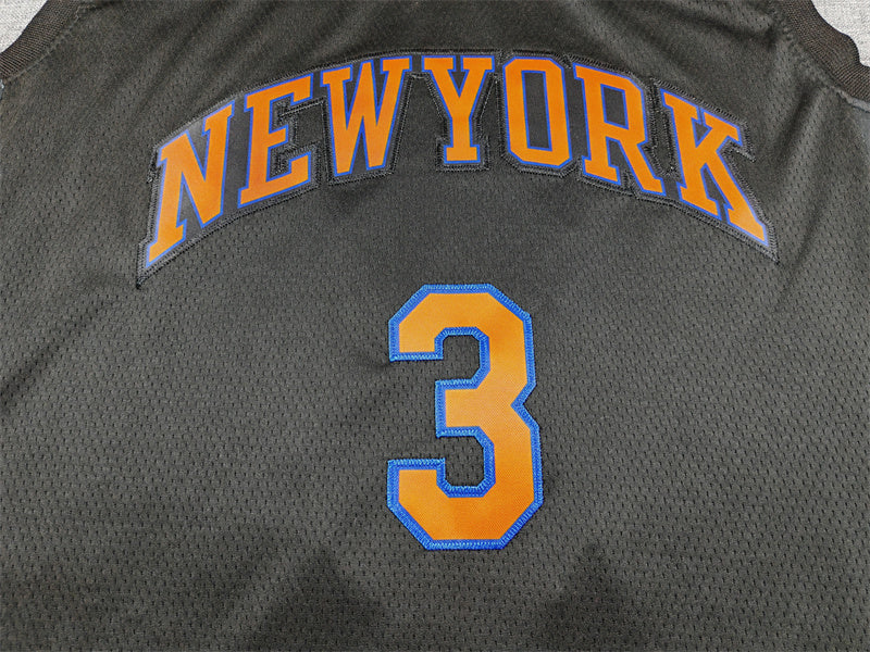 Men's New York Knicks Josh Hart Black Swingman Jersey - Statement Edition