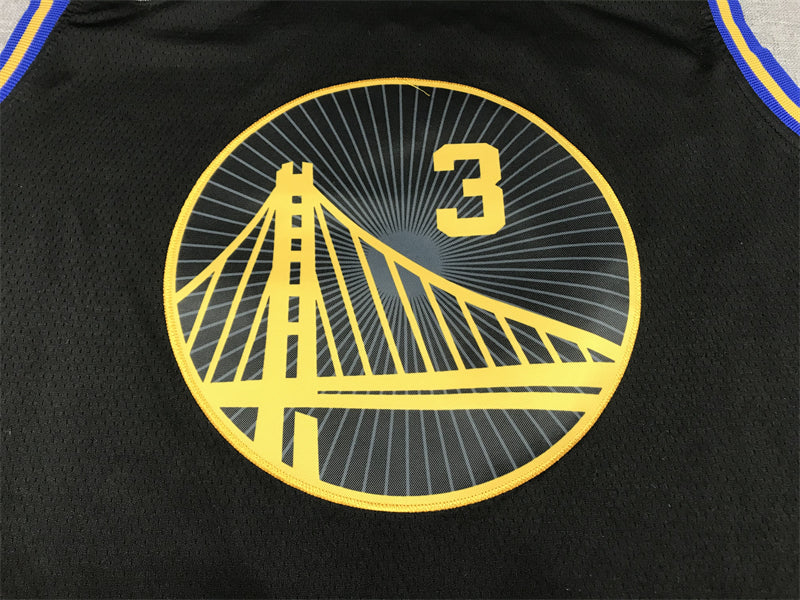 Men's Golden State Warriors Jordan Poole City Edition Black Classic Jersey