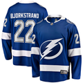 Men's Tampa Bay Lightning Oliver Bjorkstrand Fanatics Blue Home Breakaway Jersey