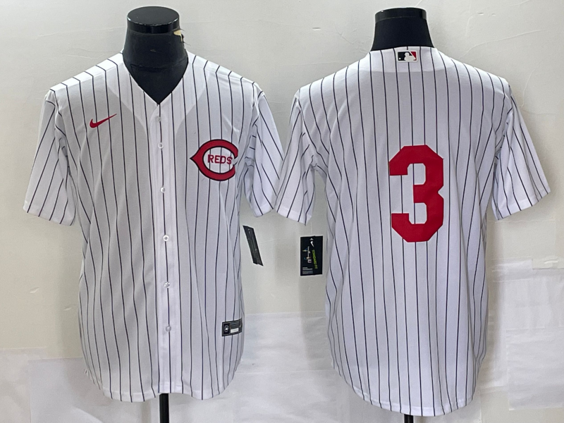 Men's Cincinnati Reds Ken Griffey Jr White 2022 MLB at Field of Dreams Game Authentic Player Jersey