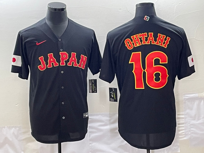Men's 2023 World Baseball Classic Shohei Ohtani Japan Black Jersey