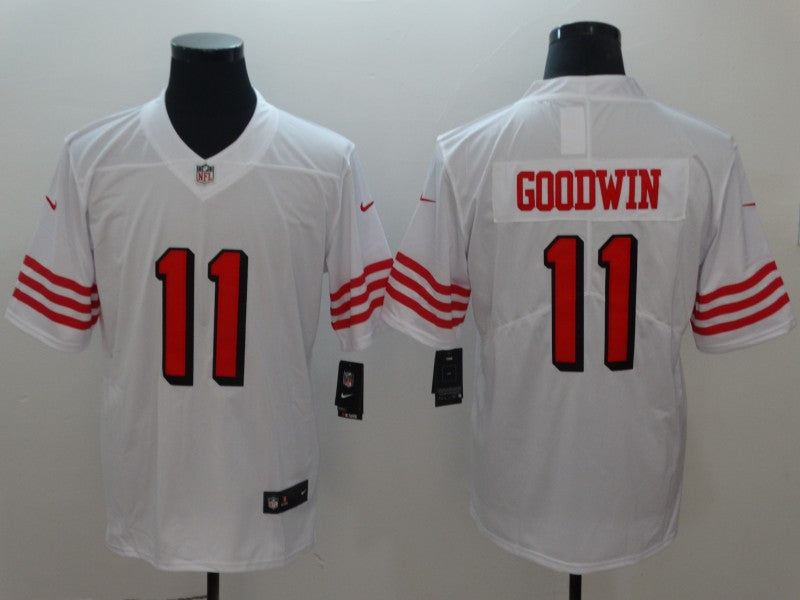 Men's San Francisco 49ers Marquise Goodwin White Game Jersey