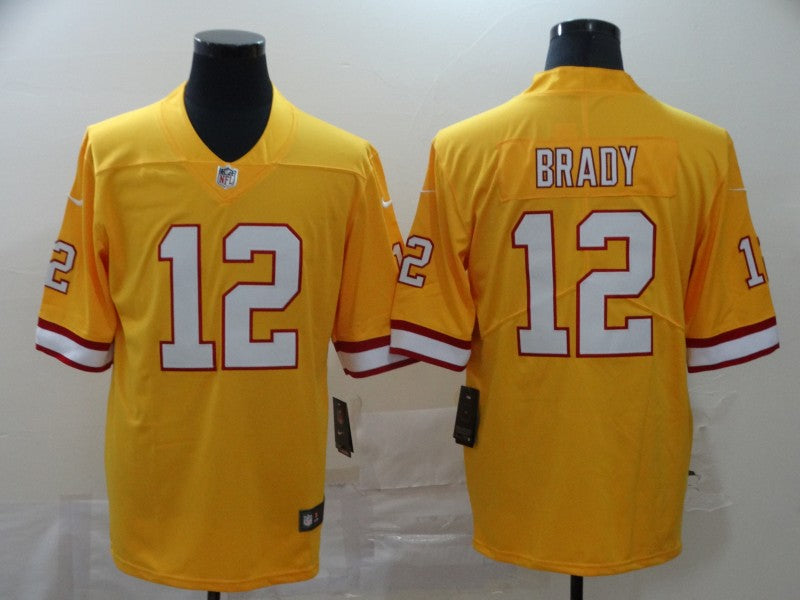 Men's Tampa Bay Buccaneers Tom Brady Yellow Game Jersey