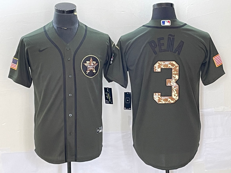 Men's Houston Astros Jeremy Pena Green Replica Player Jersey