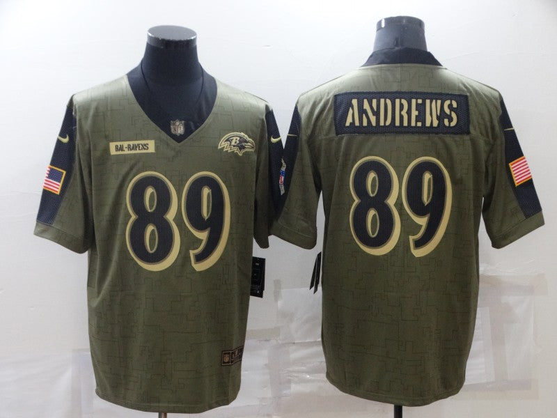 Men's Philadelphia Eagles Mark Andrews Brown Game Jersey