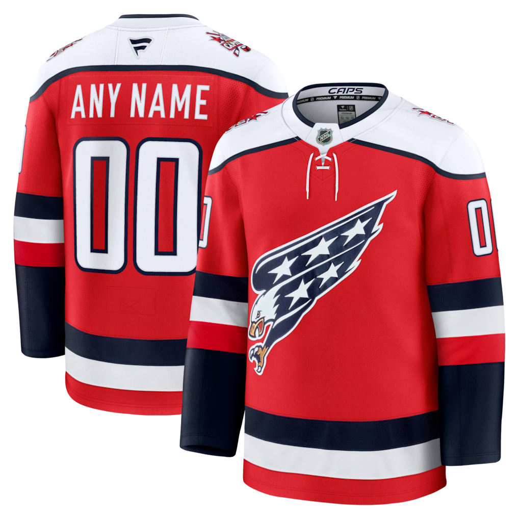 Men's Washington Capitals Fanatics Red Alternate Premium Custom Jersey