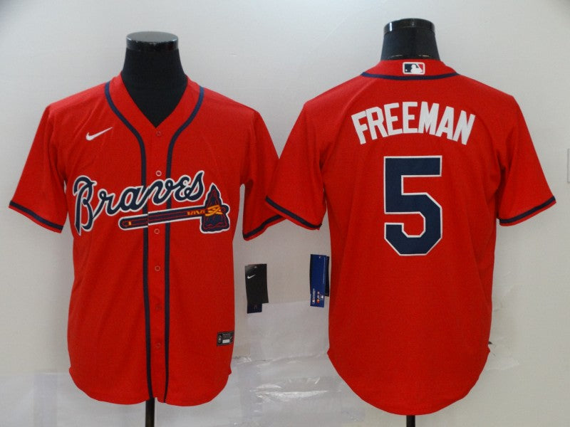 Men's Atlanta Braves Freedie Freeman Red Replica Jersey