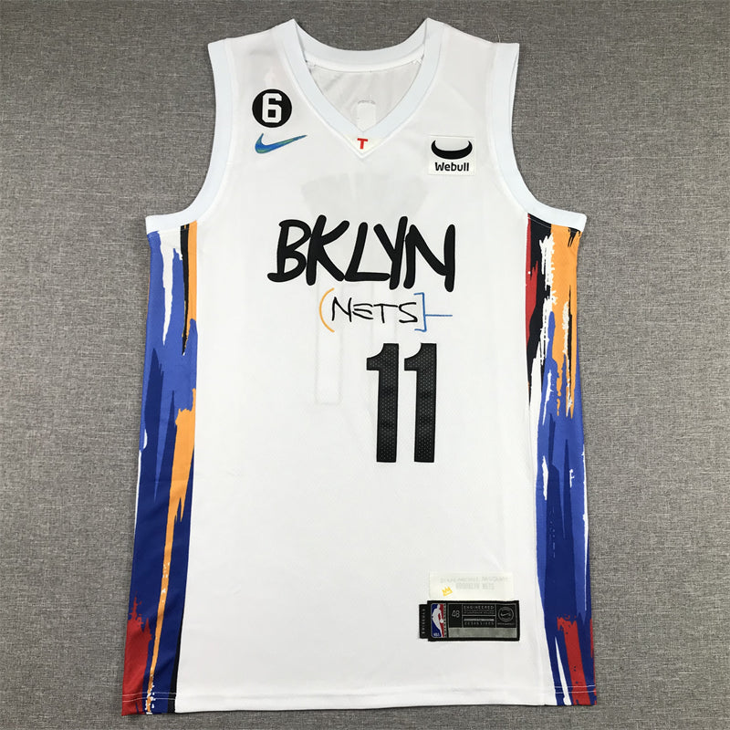 Men's Brooklyn Nets Kyrie Irving White 2022/23 Swingman Jersey - City Edition