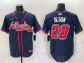 Men's Atlanta Braves Matt Olson Navy 2025 MLB Speedway Classic Alternate Limited Jersey