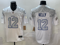 Men's Buffalo Bills Jim Kelly White 2025 Rivalries Collection Limited Jersey