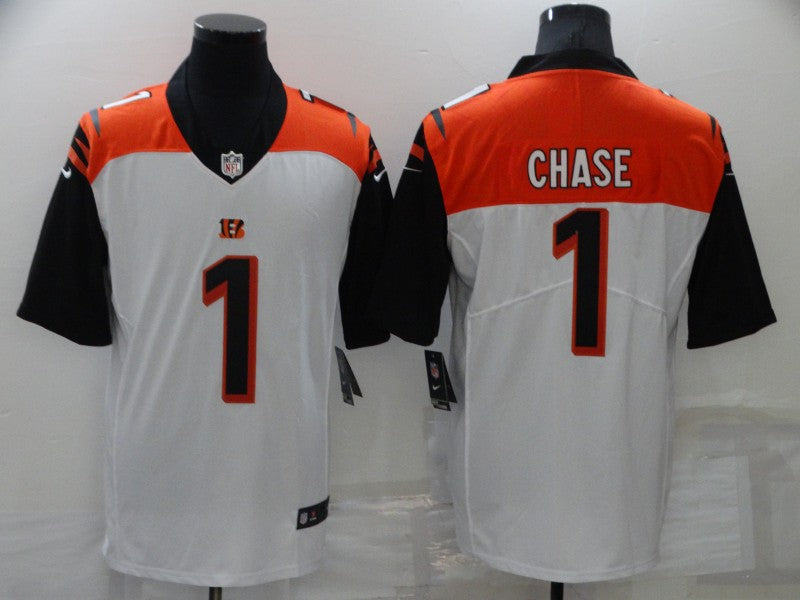 Men's Cincinnati Bengals Ja'Marr Chase Orange/White Game Jersey