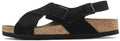 Birkenstock Tulum Suede Leather 1024086 Narrow Fit Black Sandals