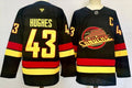 Men's Vancouver Canucks Quinn Hughes Fanatics Black Alternate Breakaway Jersey