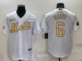 Men's New York Mets Starling Marte White Replica Baseball Jersey