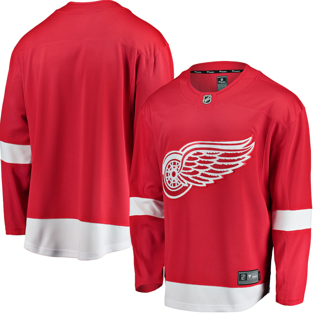 Men's Detroit Red Wings Fanatics Red Breakaway Home Blank Jersey