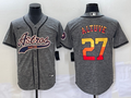 Men's Houston Astros Jose Altuve Gray Replica Player Jersey Joint Edition
