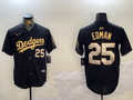 Men's Los Angeles Dodgers Tommy Edman Black Game Player Jersey