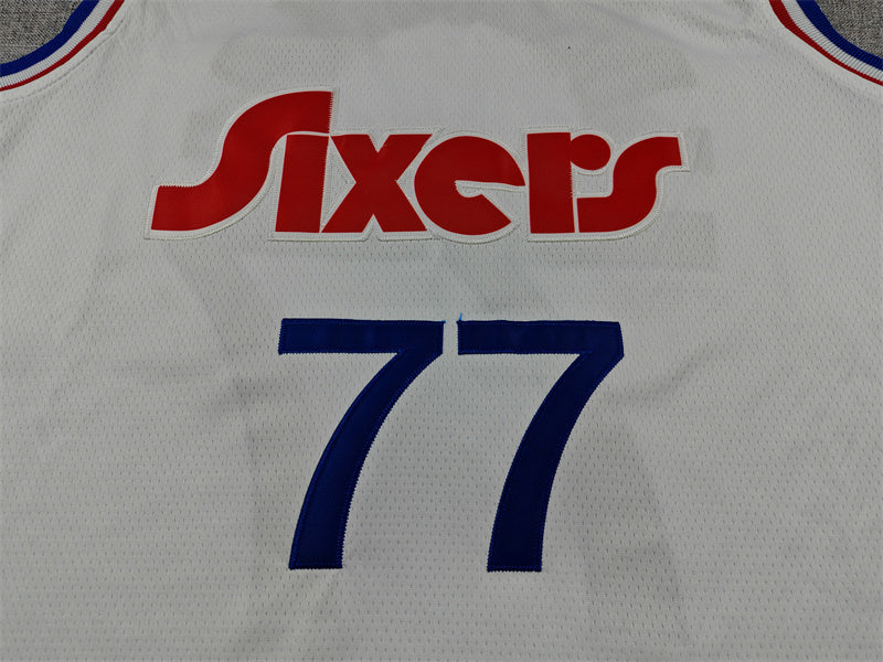 Men's Philadelphia 76ers V. J. Edgecombe White 2024/25 Swingman Player Jersey - City Edition