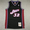 Men's Utah Jazz Karl Malone Black 1998-99 Hardwood Classics Swingman Jersey