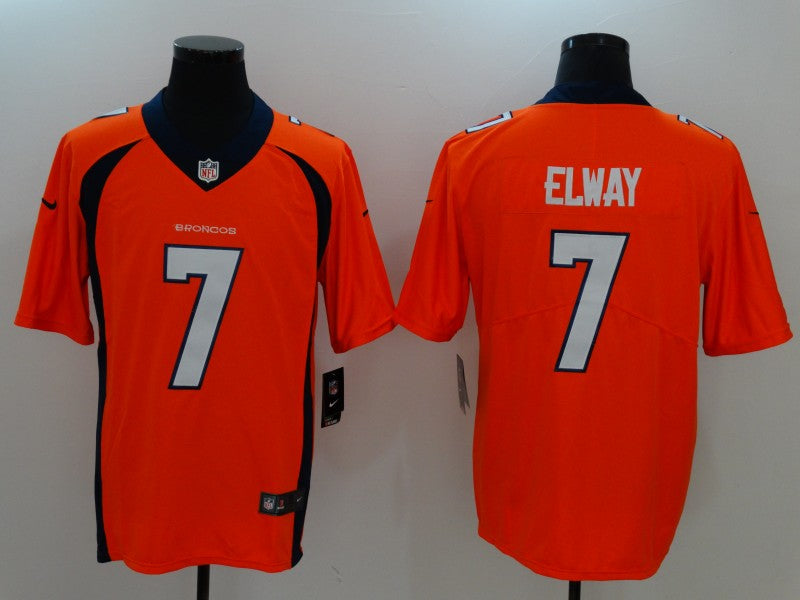 Men's Denver Broncos John Elway Orange Player Game Jersey