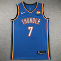 Men's Oklahoma City Thunder Chet Holmgren Blue Swingman Jersey - Icon Edition