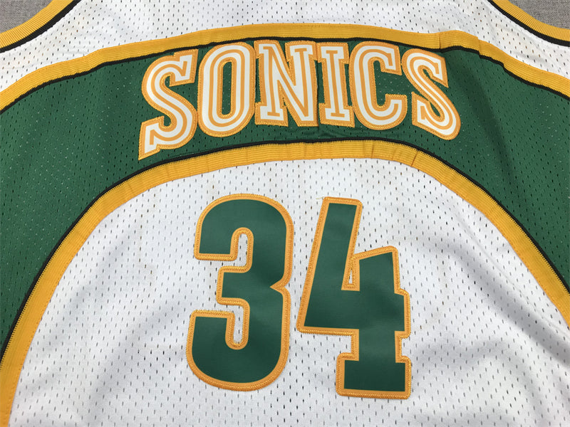 Men's Seattle SuperSonics Ray Allen White 2006-2007 Swingman Jersey