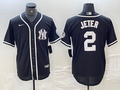 Men's New York Yankees Derek Jeter Black Limited Jersey