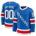 Men's New York Rangers Fanatics Blue Centennial Premium Custom Jersey