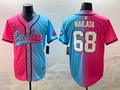 Men's Philadelphia Eagles Jordan Mailata Pink/Blue Game Jersey