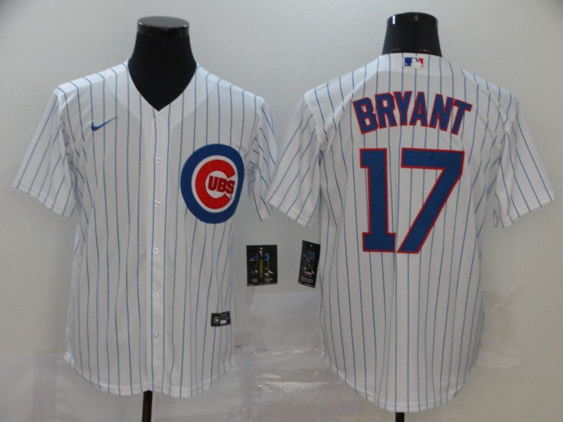 Men's Chicago Cubs Kris Bryant White Replica Baseball Jersey