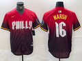 Men's Philadelphia Phillies Brandon Marsh Red 2024 City Connect Limited Player Jersey