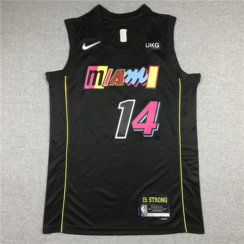 Men's Miami Heat Tyler Herro Black Swingman Player Jersey - City Edition