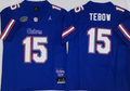 Men's Florida Gators Tim Tebow Royal Player Game Jersey