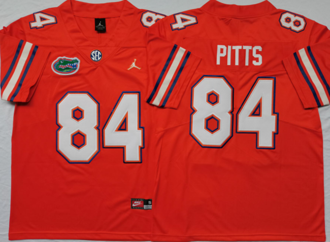 Men's Florida Gators Kyle Pitts Orange Player Game Jersey