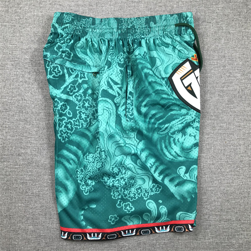 Men's Memphis Grizzlies Tiger Year Limited Edition Green Basketball Shorts