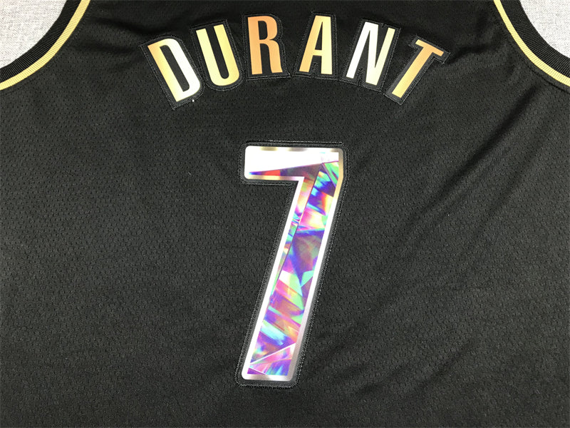 Men's Brooklyn Nets Kevin Durant Black Swingman Player Jersey