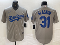 Men's Los Angeles Dodgers Tyler Glasnow Gray Replica Player Jersey