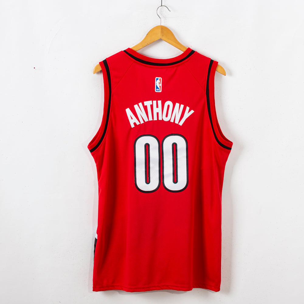 Men's Portland Trail Blazers Carmelo Anthony Red Swingman Jersey