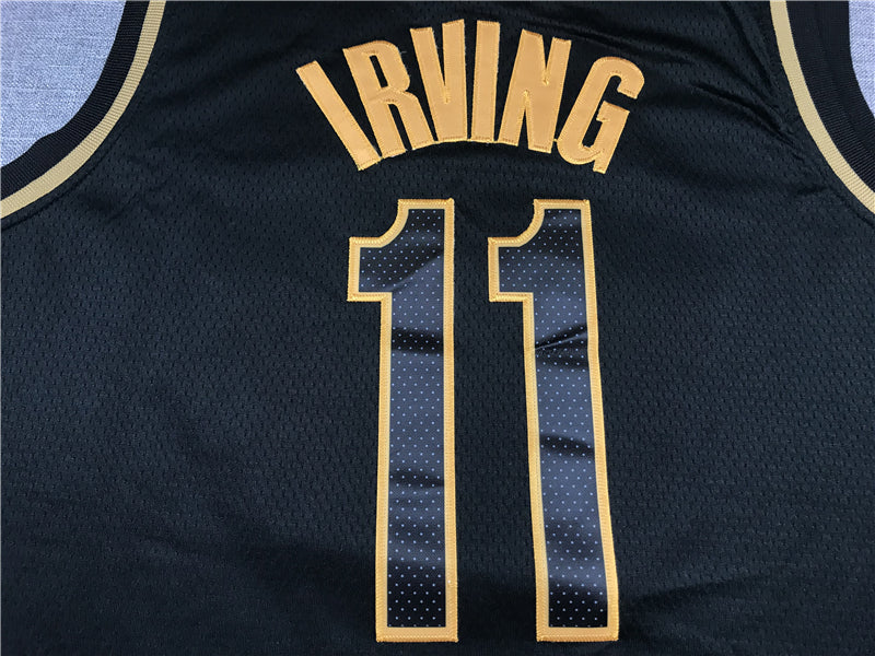 Men's Brooklyn Nets Kyrie Irving NBA Black Swingman Player Jersey