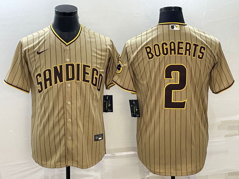 Men's San Diego Padres Xander Bogaerts Tan Replica Player Jersey