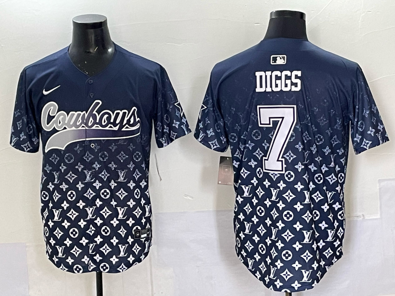 Men's Dallas Cowboys Trevon Diggs Navy Team Game Player Jersey