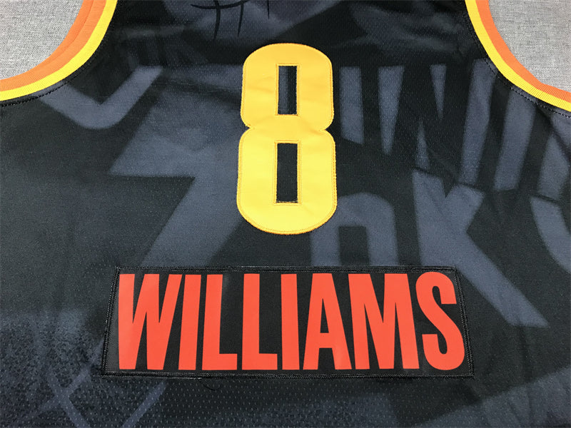 Men's Oklahoma City Thunder Jalen Williams Black 2023/24 Swingman Jersey - City Edition