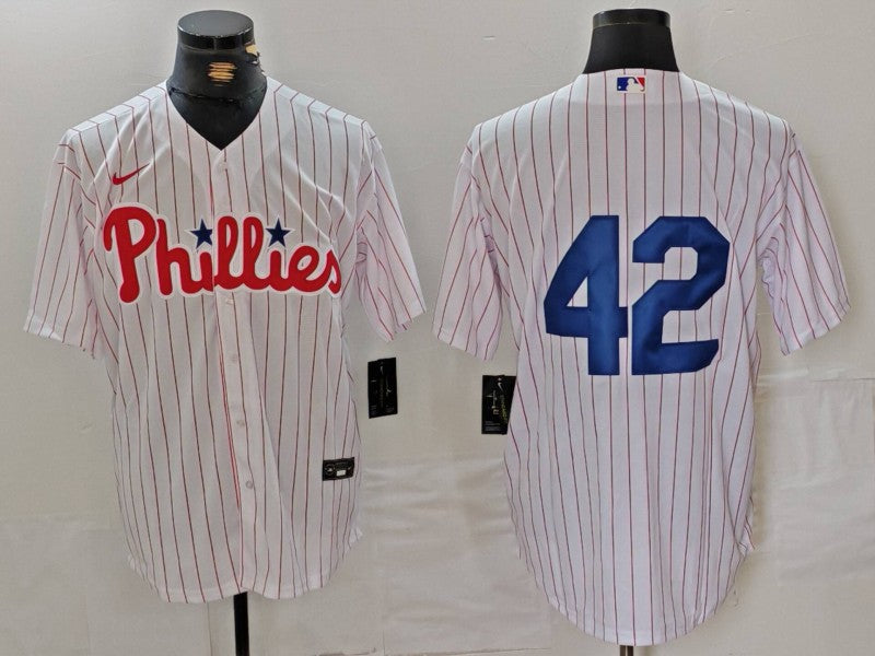 Men's Philadelphia Phillies White 2024 Jackie Robinson Day Home Limited Jersey