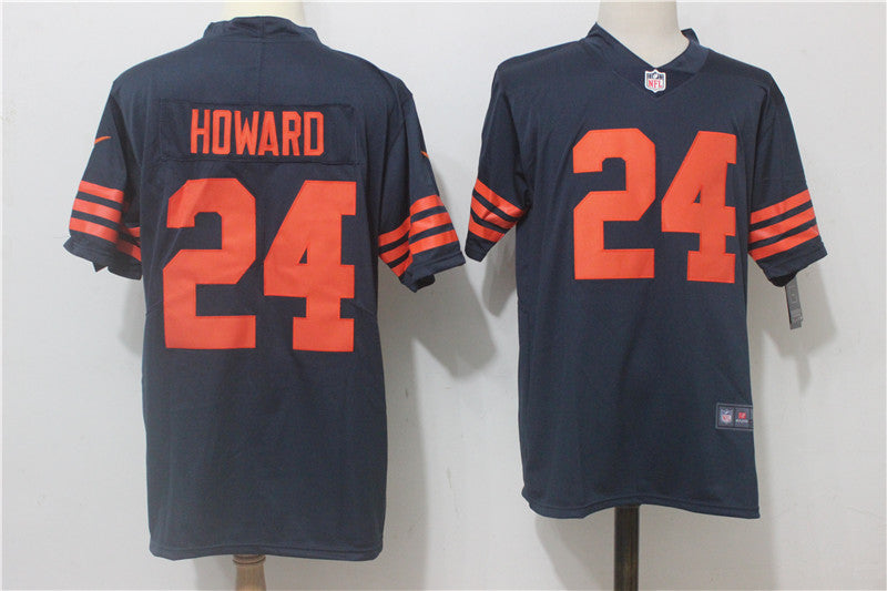 Men's Chicago Bears Jordan Howard Navy Game Jersey