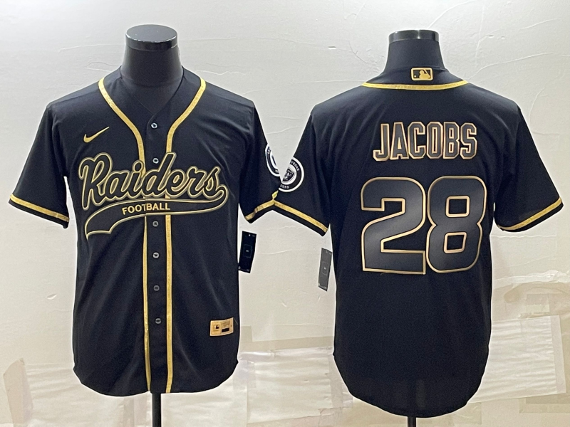 Men's Las Vegas Raiders Josh Jacobs Black Player Jersey Joint Edition