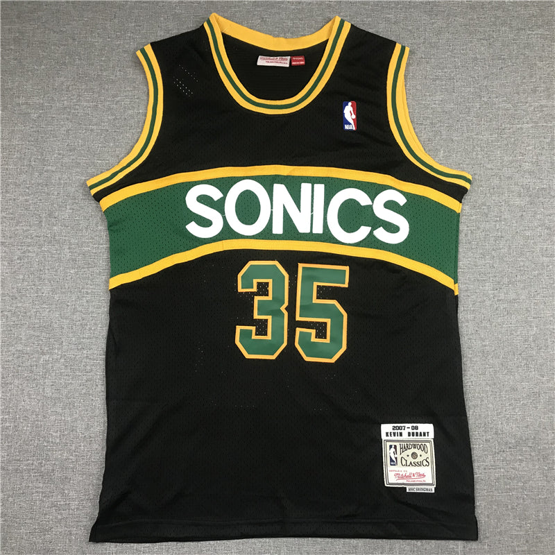 Men's Seattle Supersonics Kevin Durant Black Throwback Swingman Jersey