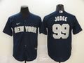 Men's New York Yankees Aaron Judge Navy Fashion Stitched Jersey