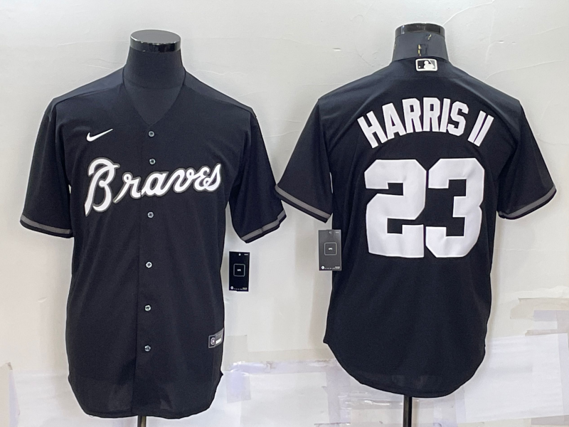 Men's Atlanta Braves Michael Harris II Black Replica Baseball Jersey