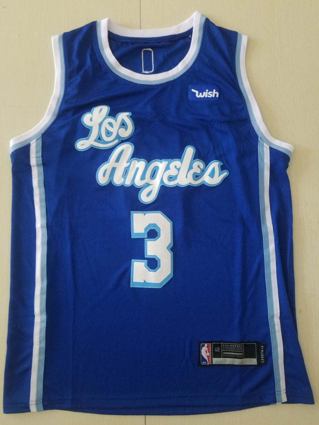 Men's Los Angeles Lakers Anthony Davis Blue NBA Swingman Jersey